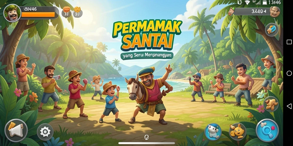 Cuplikan gameplay seru dalam game Casual 3446.
