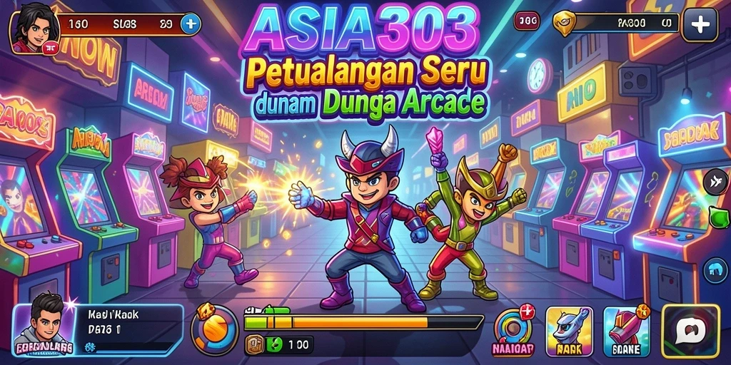 Screenshot utama menampilkan aksi seru dalam gameplay Arcade.
