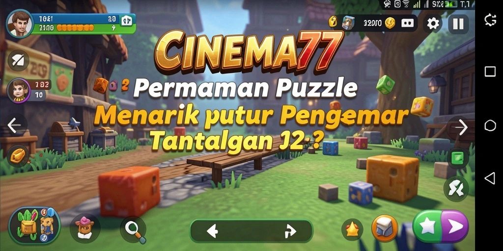 Tampilan gameplay Puzzle di CINEMA77 yang penuh tantangan.