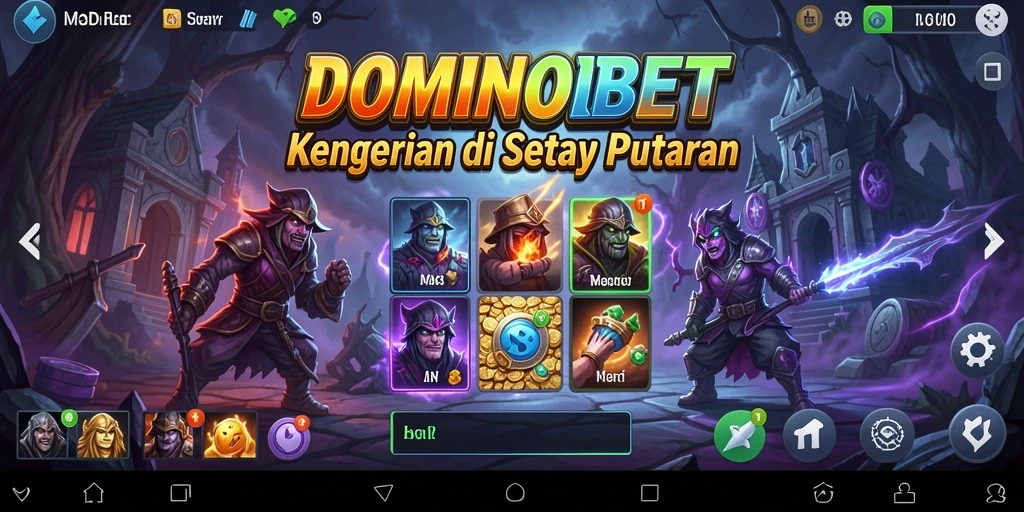 Screenshot gameplay DOMINOBET dengan suasana mencekam dan penuh ketegangan.