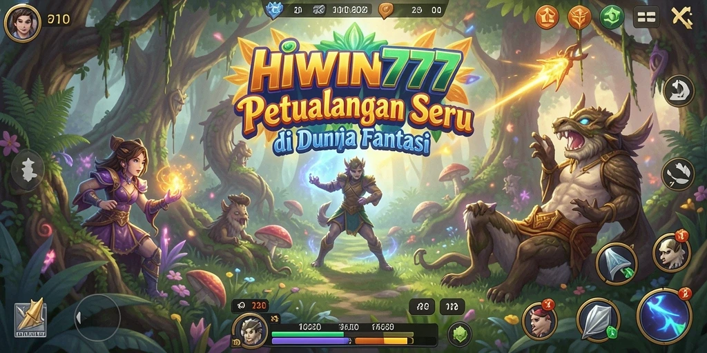 Tangkapan layar utama HIWIN777 dengan aksi petualangan yang mendebarkan.