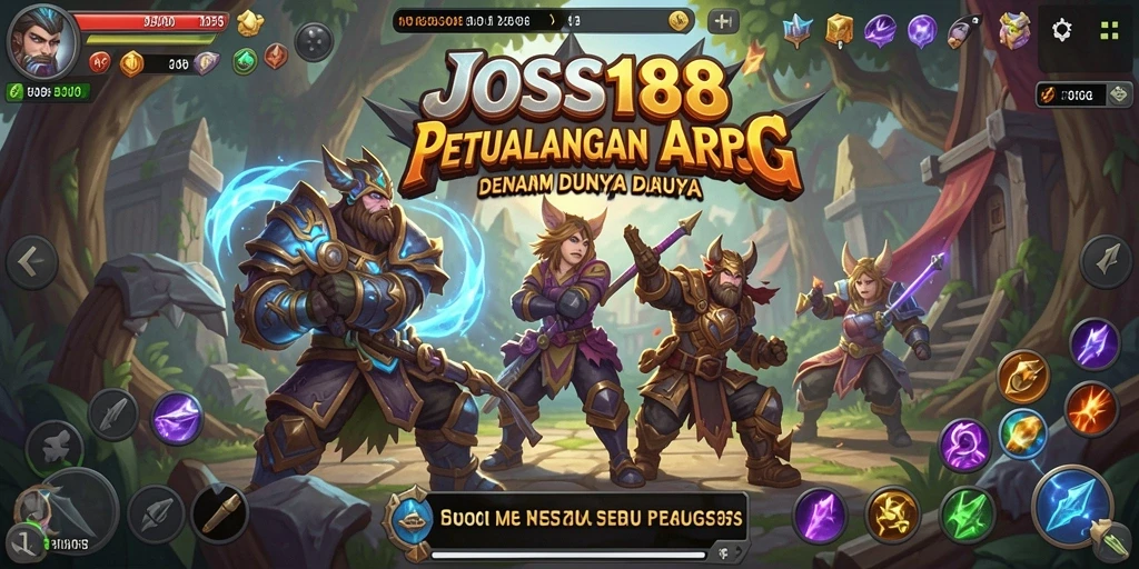 Tangkapan layar JOSS188 menunjukkan aksi seru dalam gameplay ARPG.