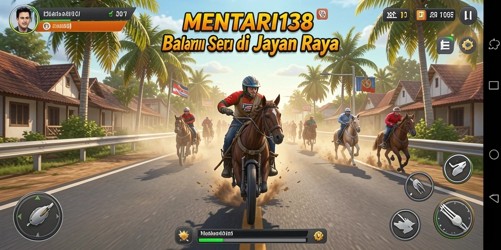 Tampilan menarik gameplay Racing di MENTARI138 yang seru dan menegangkan.