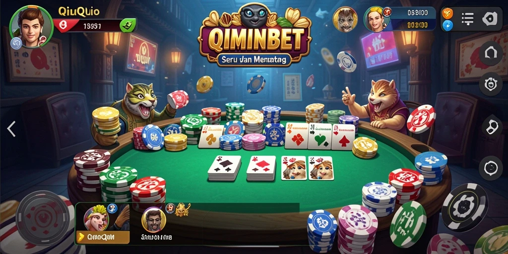 Screenshot gameplay QiuQiu yang mendebarkan dari MIMINBET.
