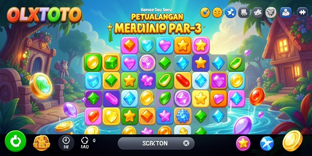 Screenshot gameplay OLXTOTO menampilkan keseruan mencocokkan objek.