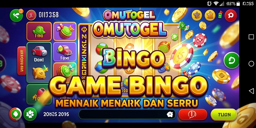 Screenshot gameplay OMUTOGEL yang penuh warna dan seru.