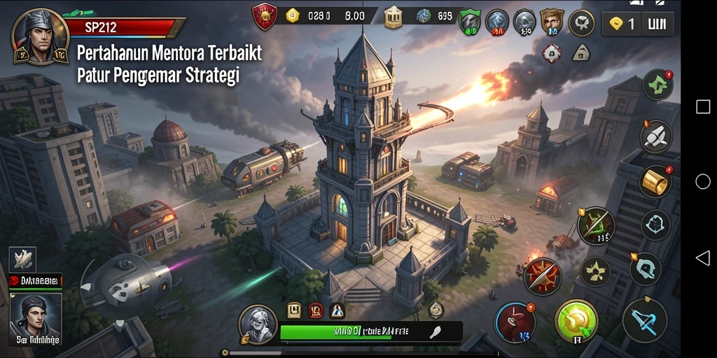 Tangkapan layar gameplay menara pertahanan yang seru dan strategis.