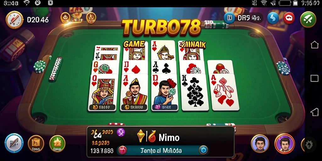 Tampilan gameplay seru TURBO78 yang mendebarkan.